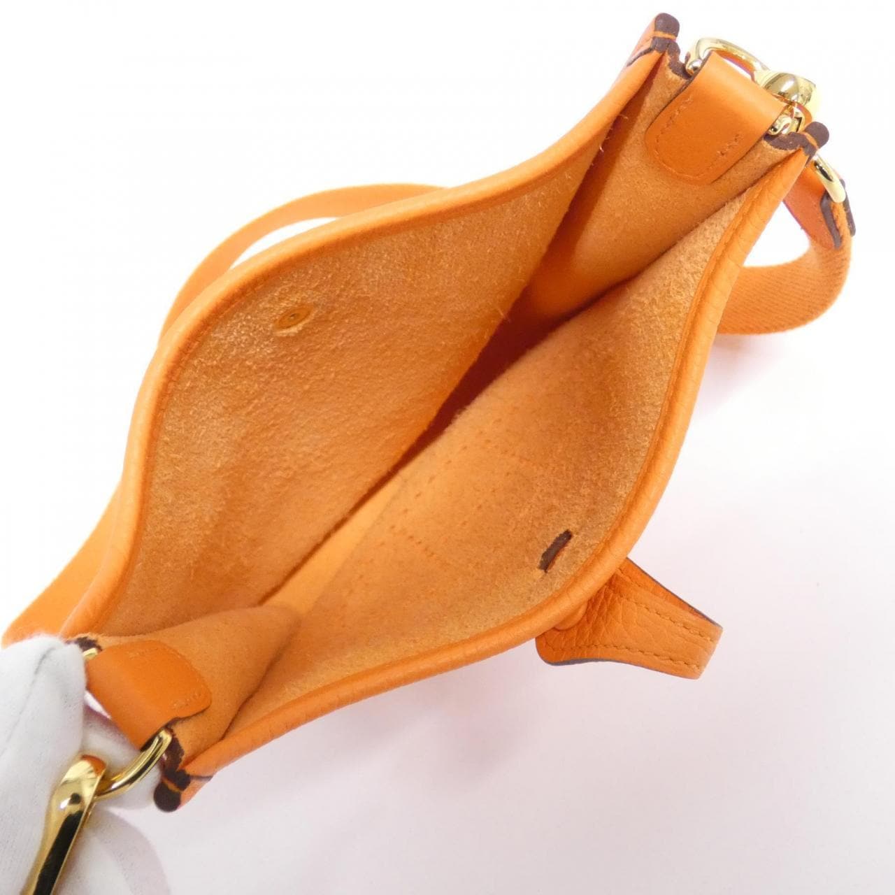 HERMES HERMÈS Evelyne 069426CC Shoulder Bag Clemence Black Clemence Leather - Thumbnail 8