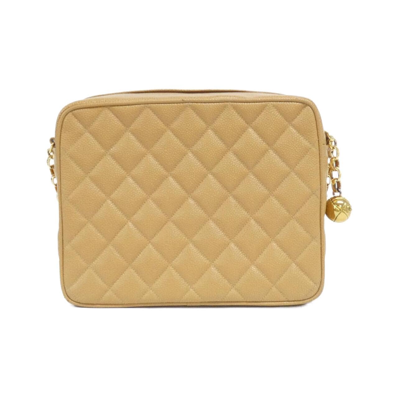 CHANEL Shoulder Bag Caviar Leather Beige Caviar Leather - Thumbnail 2