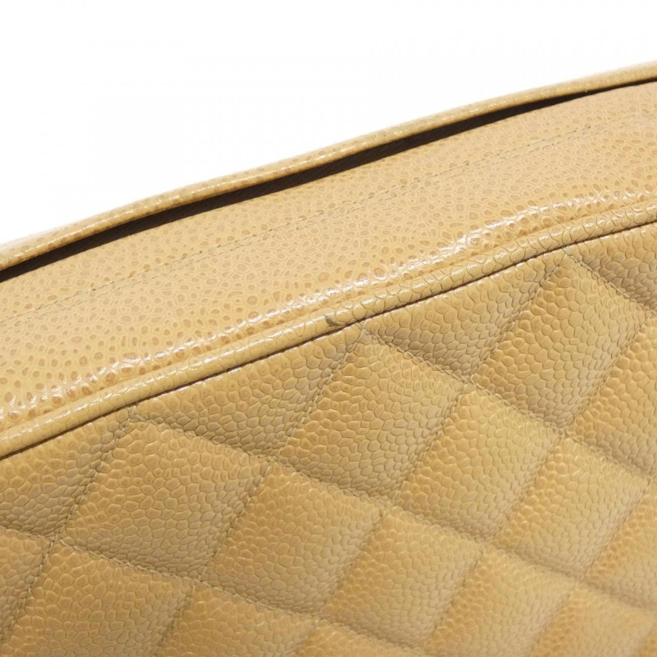 CHANEL Shoulder Bag Caviar Leather Beige Caviar Leather - Thumbnail 5