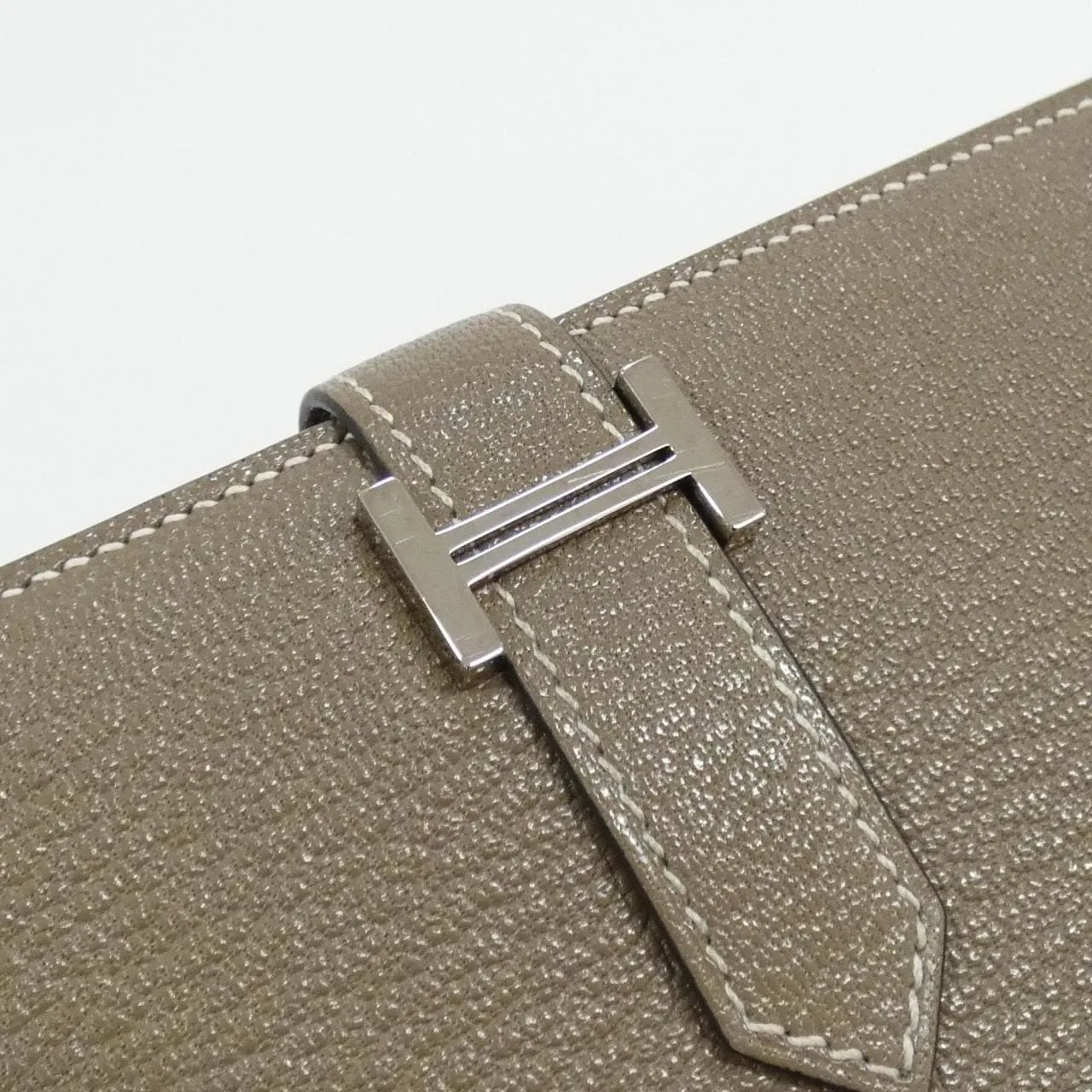 HERMES 039078CK Wallet Etoupe Rank A - Thumbnail 3