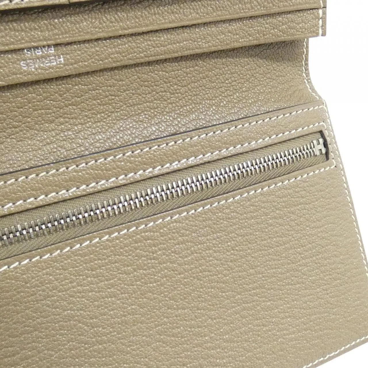 HERMES 039078CK Wallet Etoupe Rank A - Thumbnail 5