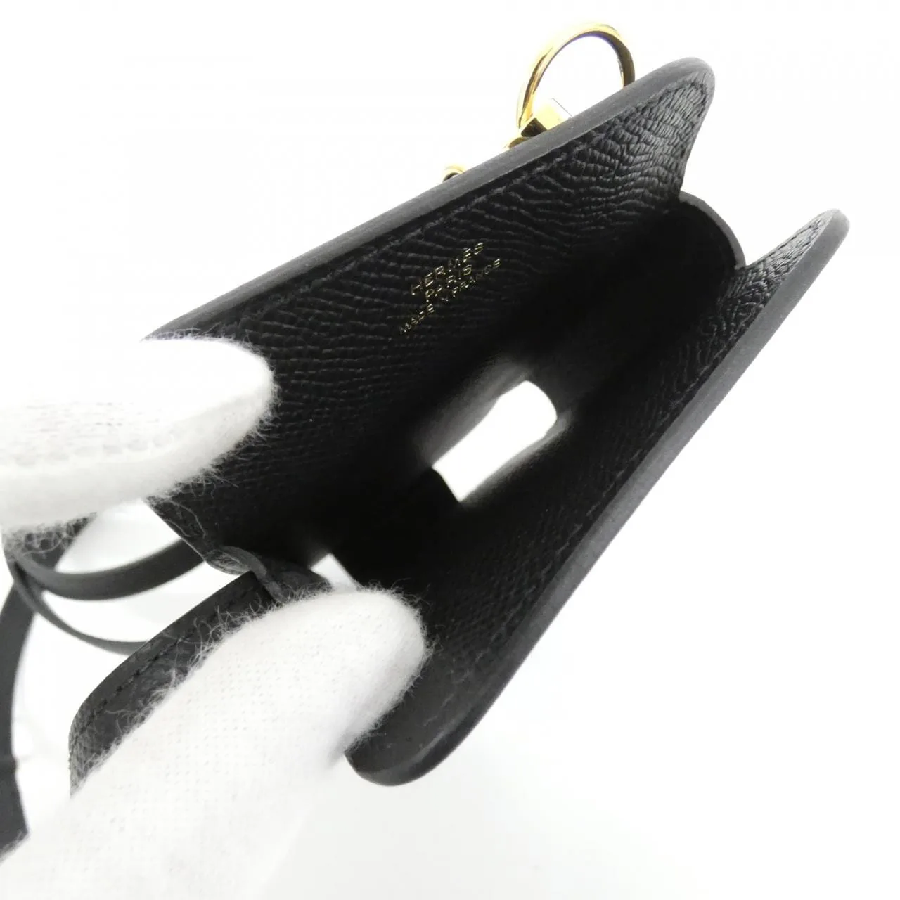 HERMES 083029CC Wallet Epsom Black Epsom Leather Rank A - Thumbnail 4