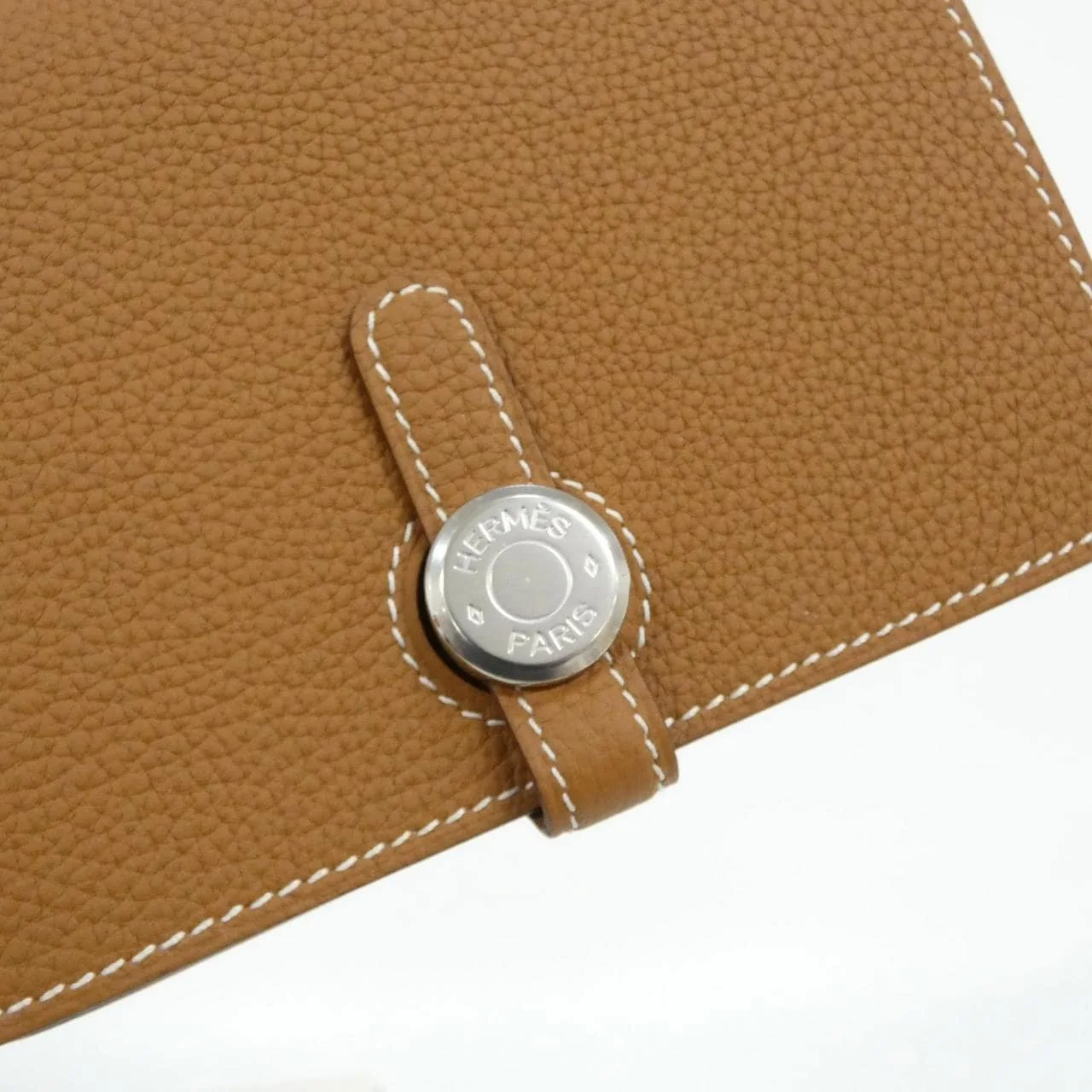 HERMES 043072CK Wallet Togo Gold Togo Leather Rank A - Thumbnail 3