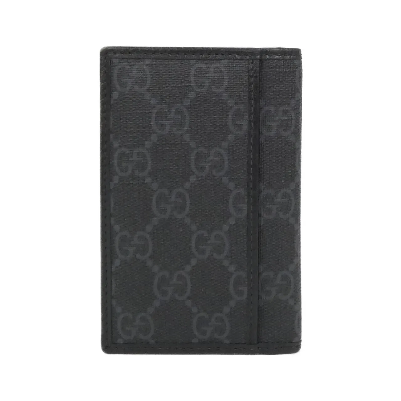 GUCCI 722601 92TCF Card Case Canvas 黑色 帆布 中古品A - 縮圖 2