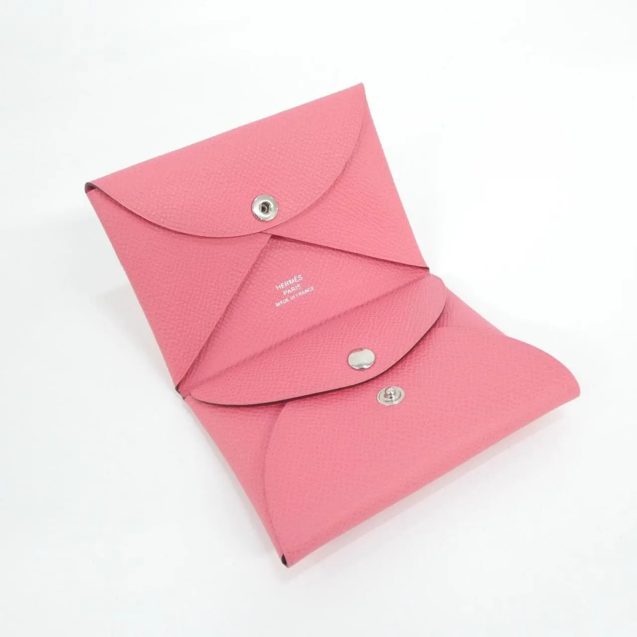 HERMES 083035CK Coin Case Epsom Black Epsom Leather Rank A - Thumbnail 2