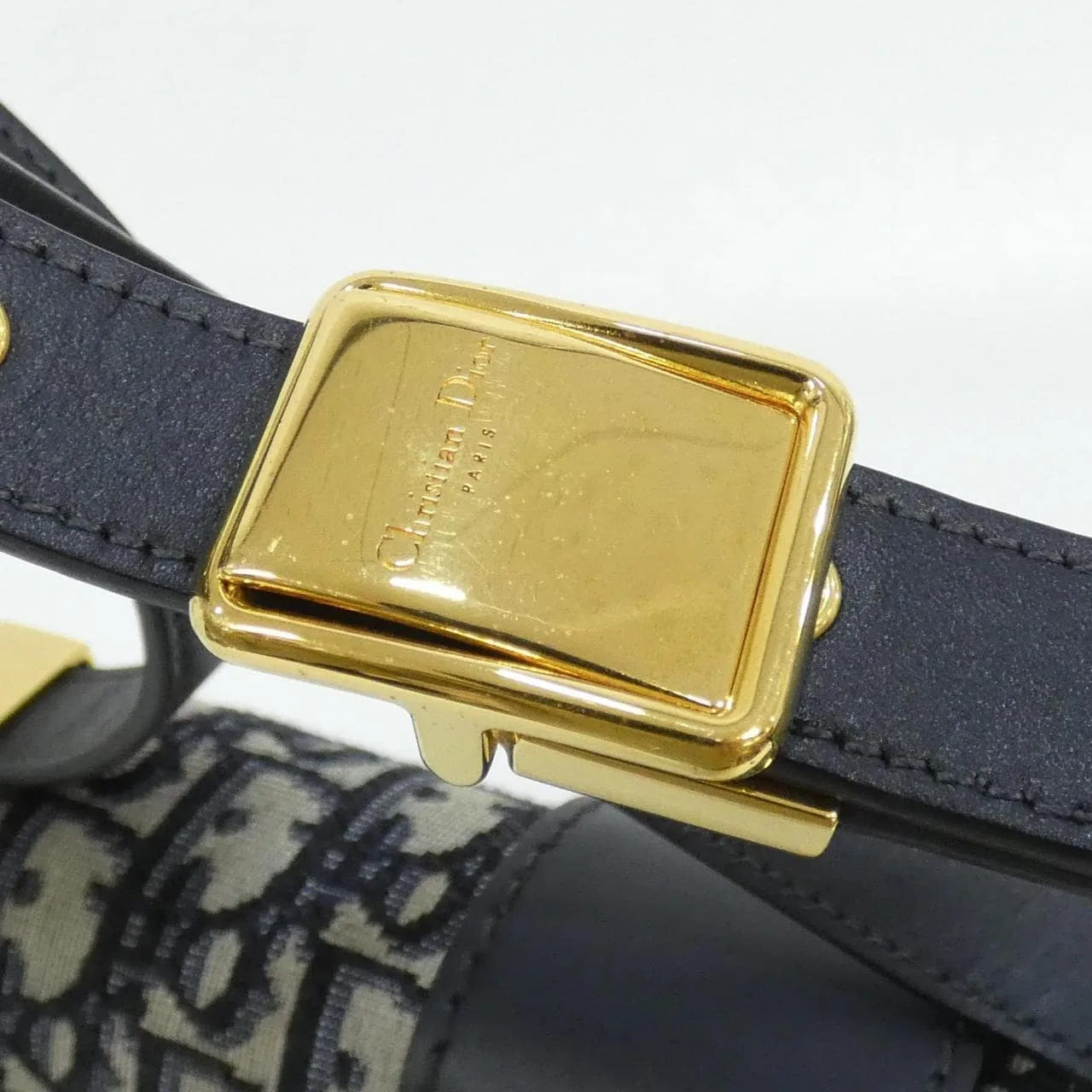 DIOR 30 Montaigne M9203UTZQ Shoulder Canvas 黑色 帆布 中古品A - 縮圖 7