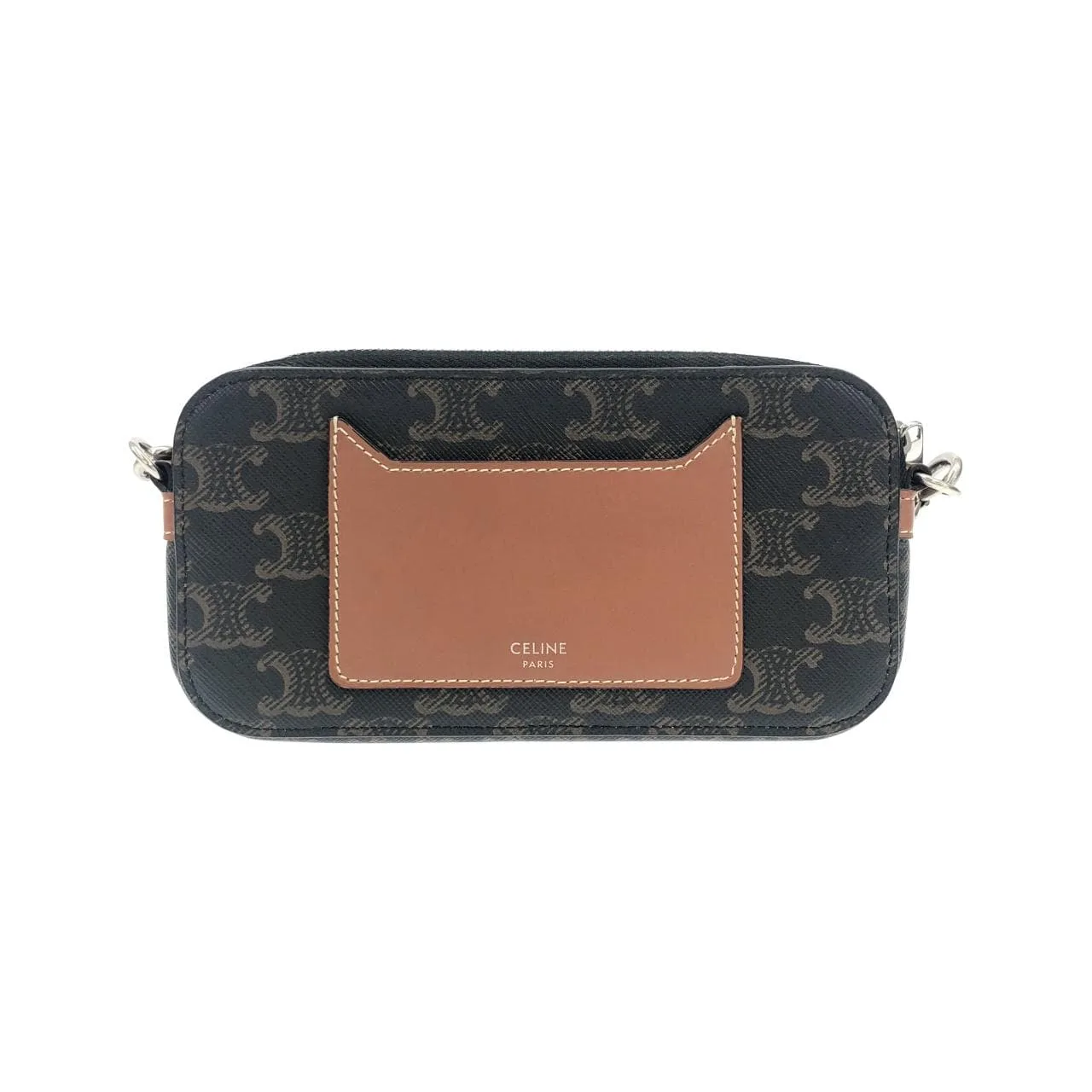 CELINE 10L272DM5 Shoulder Canvas 黑色 帆布 中古品A - 縮圖 2