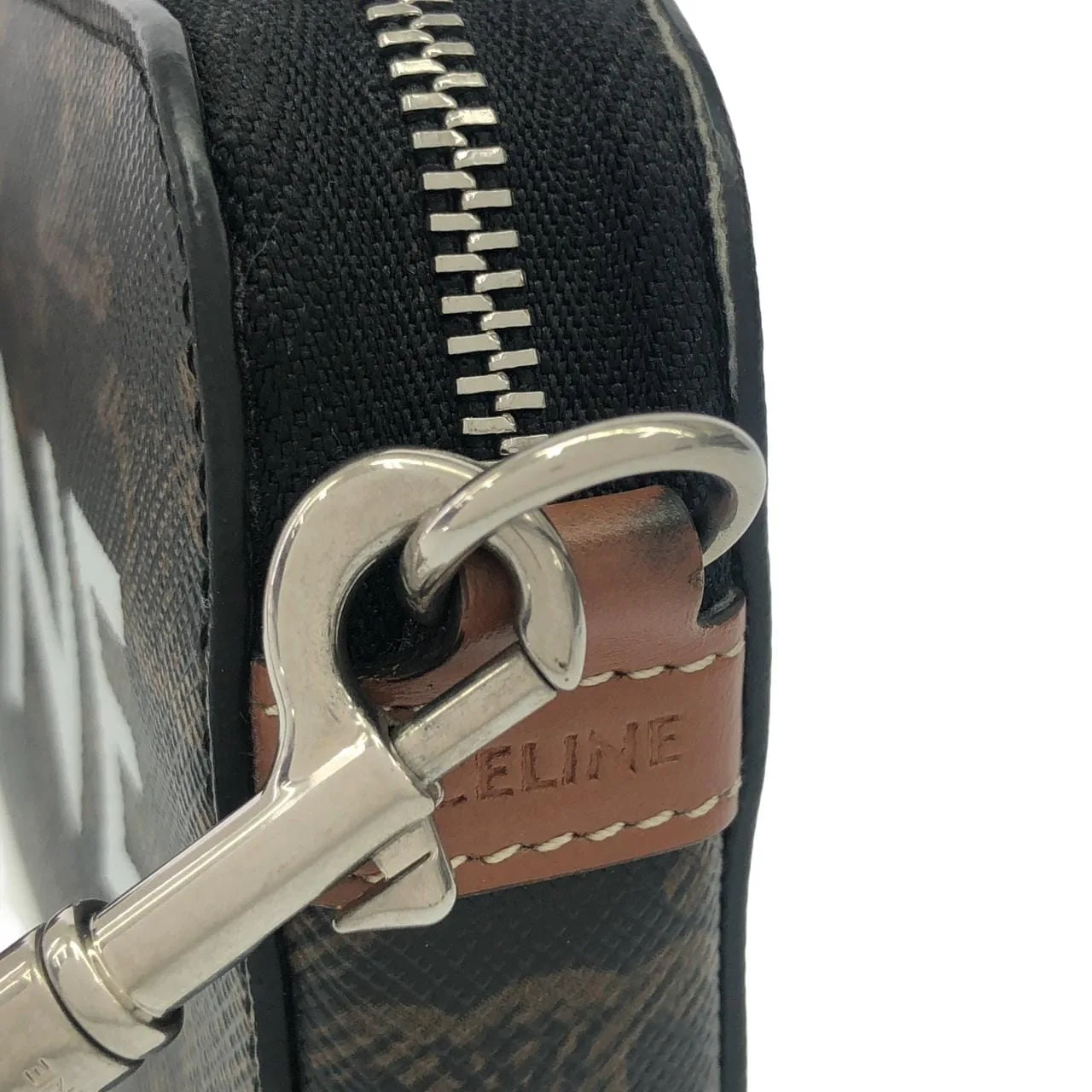 CELINE 10L272DM5 Shoulder Canvas 黑色 帆布 中古品A - 縮圖 5