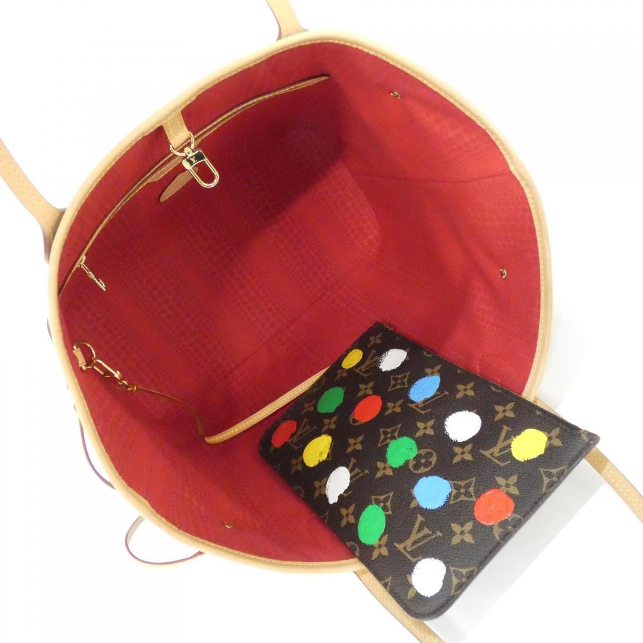 LOUIS VUITTON Neverfull M46381 Bag Monogram 黑色 Monogram 中古品A - 縮圖 6