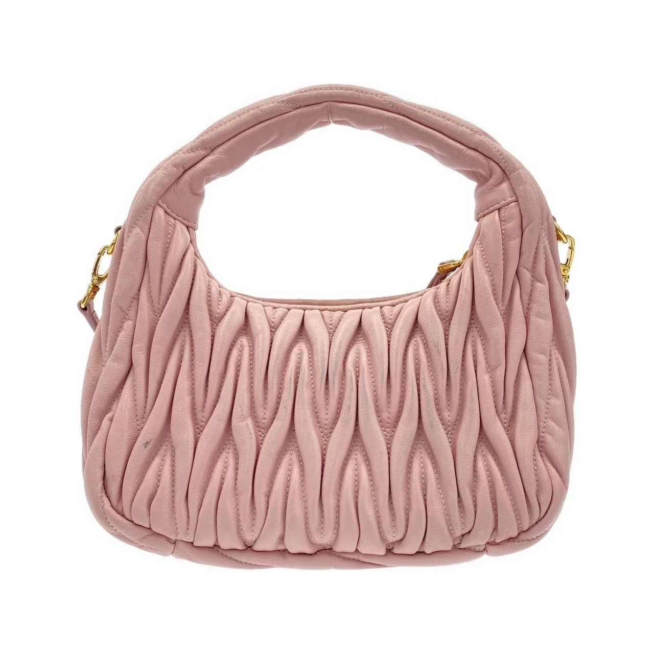 MIU MIU 5BC125 Handbag 黑色 中古品B - 縮圖 2