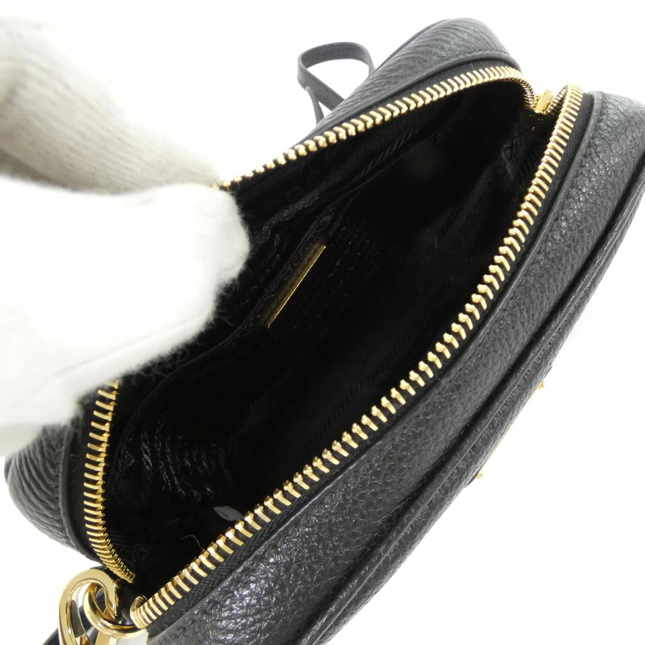 PRADA 1NF060 Shoulder Bag 黑色 中古品A - 縮圖 9