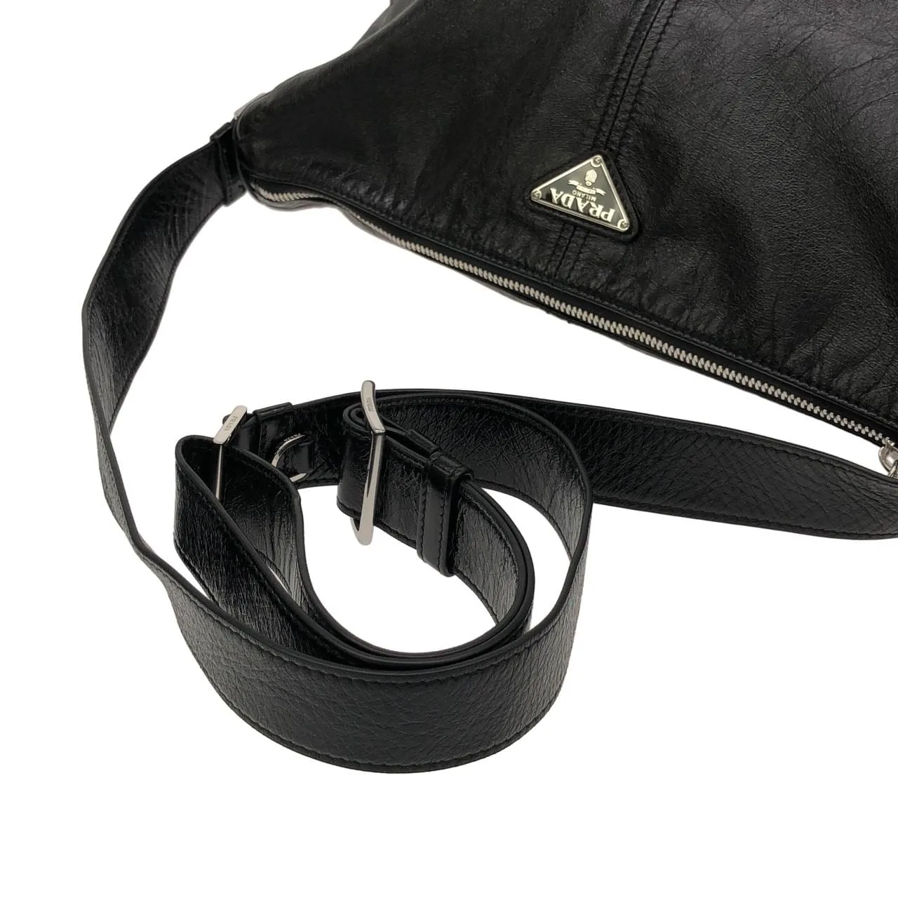 PRADA 2VH187 Shoulder 黑色 中古品A - 縮圖 5