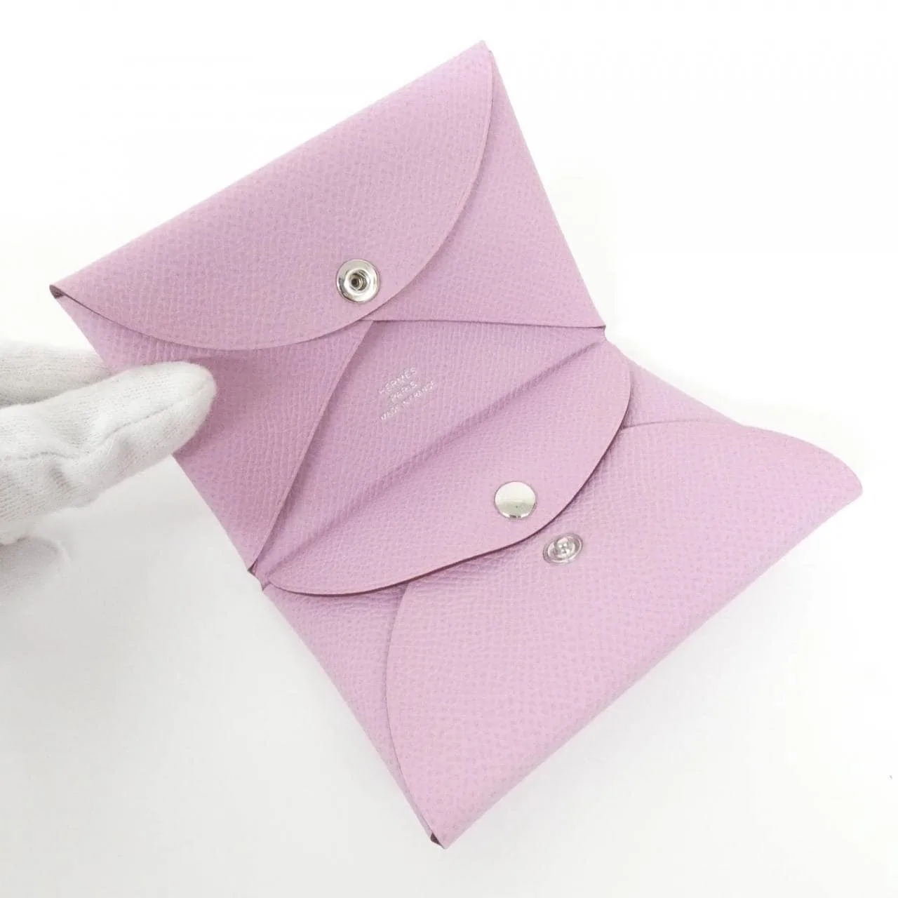 HERMES 083035CK Coin Case Epsom 黑色 Epsom 皮 中古品A - 縮圖 3