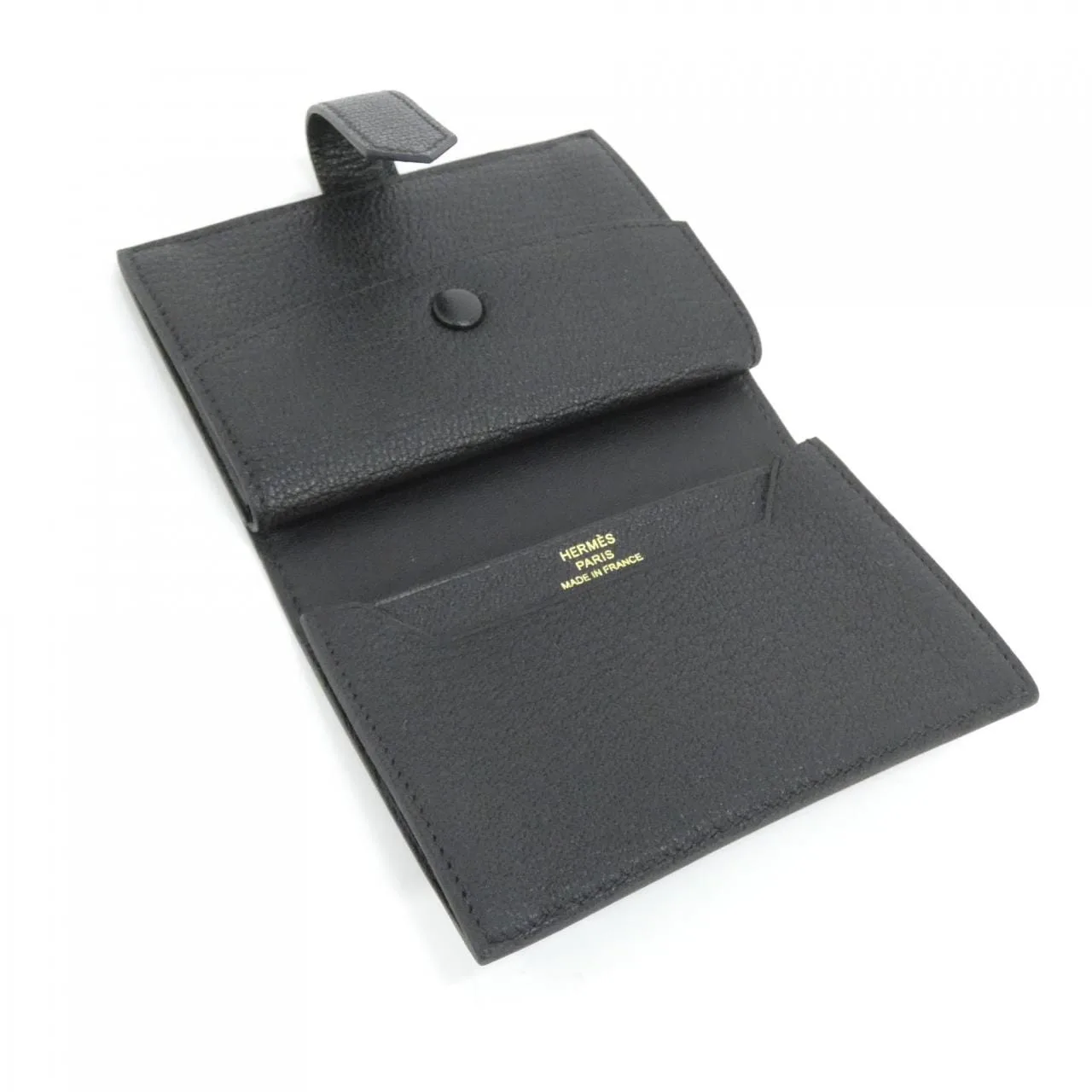 HERMES 039795CC Wallet 黑色 中古品A - 縮圖 4