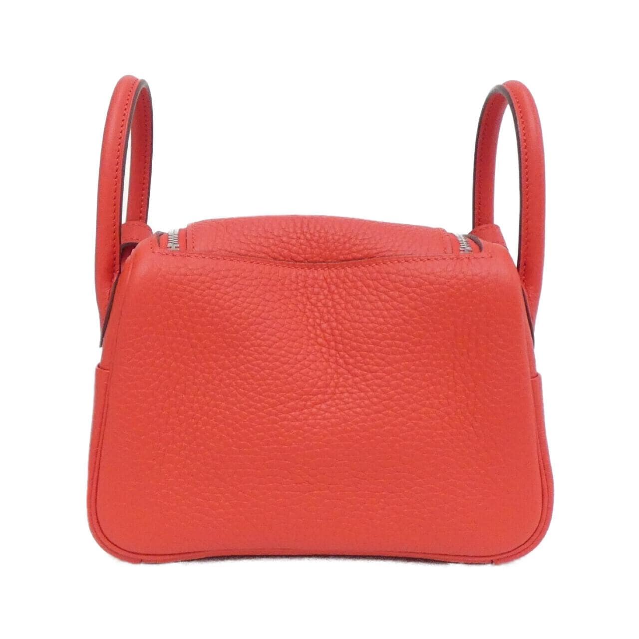 HERMES HERMÈS Lindy 085956CK Shoulder Bag Clemence Rouge Clemence Leather - Thumbnail 2