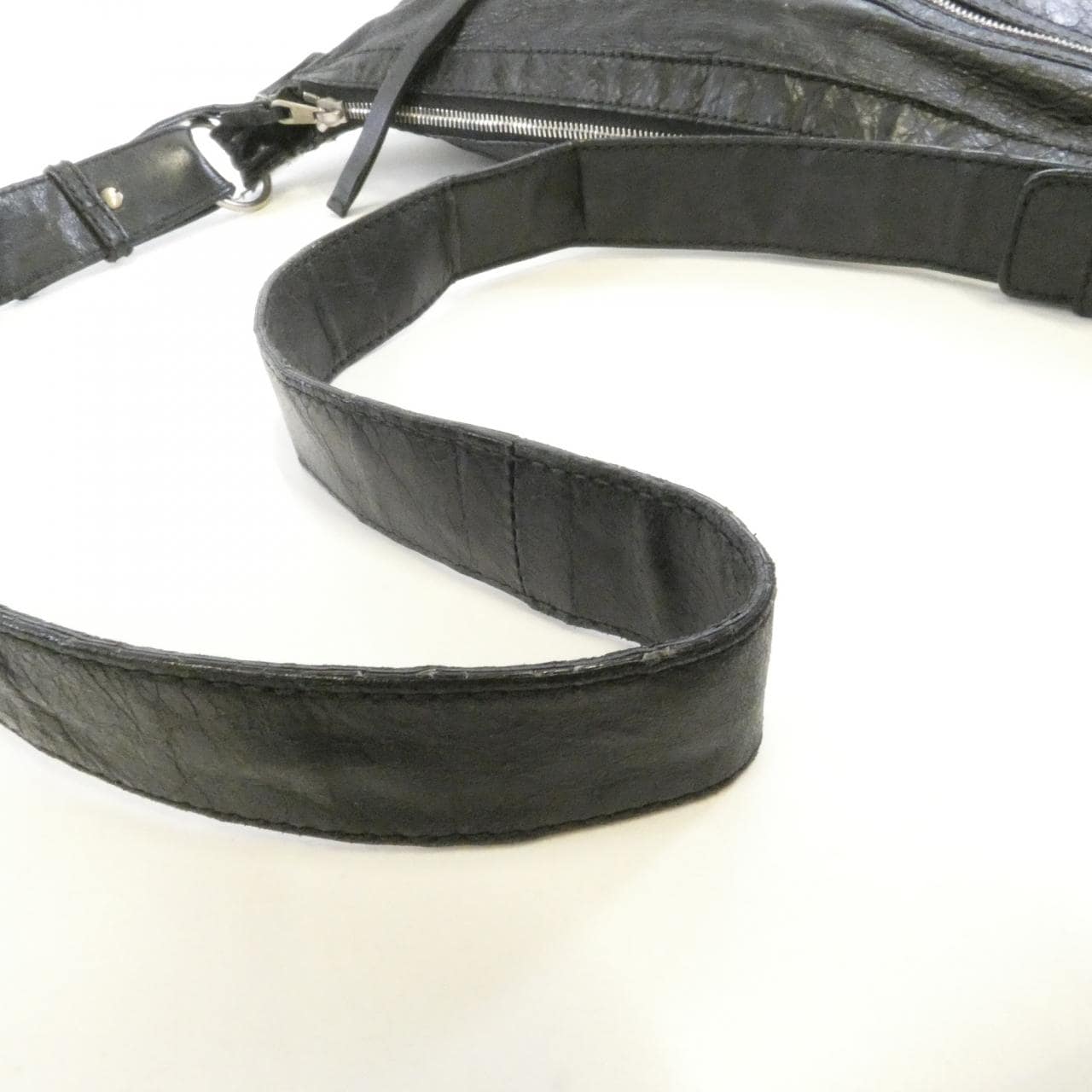 BALENCIAGA 272409 D9404 Shoulder Lambskin Black Lambskin - Thumbnail 6