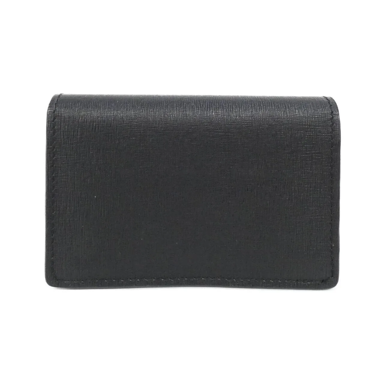 BALENCIAGA 440620 DLK0N Card Case Leather Black Leather Rank A - Thumbnail 2