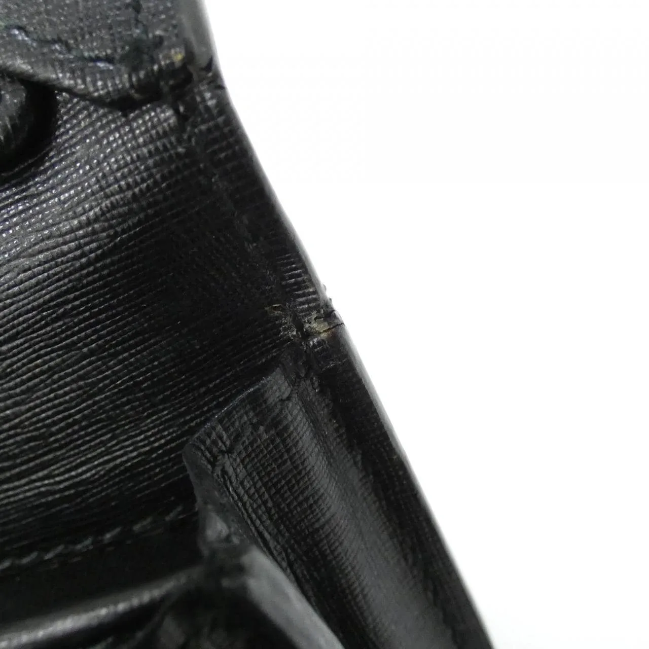 BALENCIAGA 440620 DLK0N Card Case Leather Black Leather Rank A - Thumbnail 9