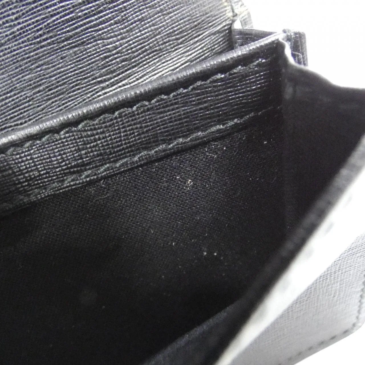 BALENCIAGA 440620 DLK0N Card Case Leather Black Leather Rank A - Thumbnail 10