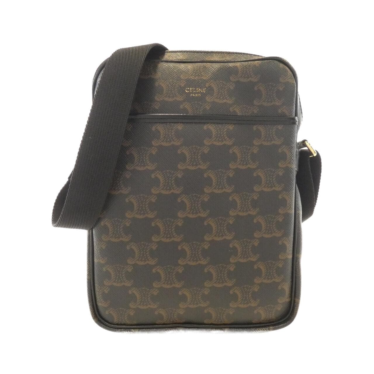 CELINE 190872BSZ Shoulder Bag Canvas Black