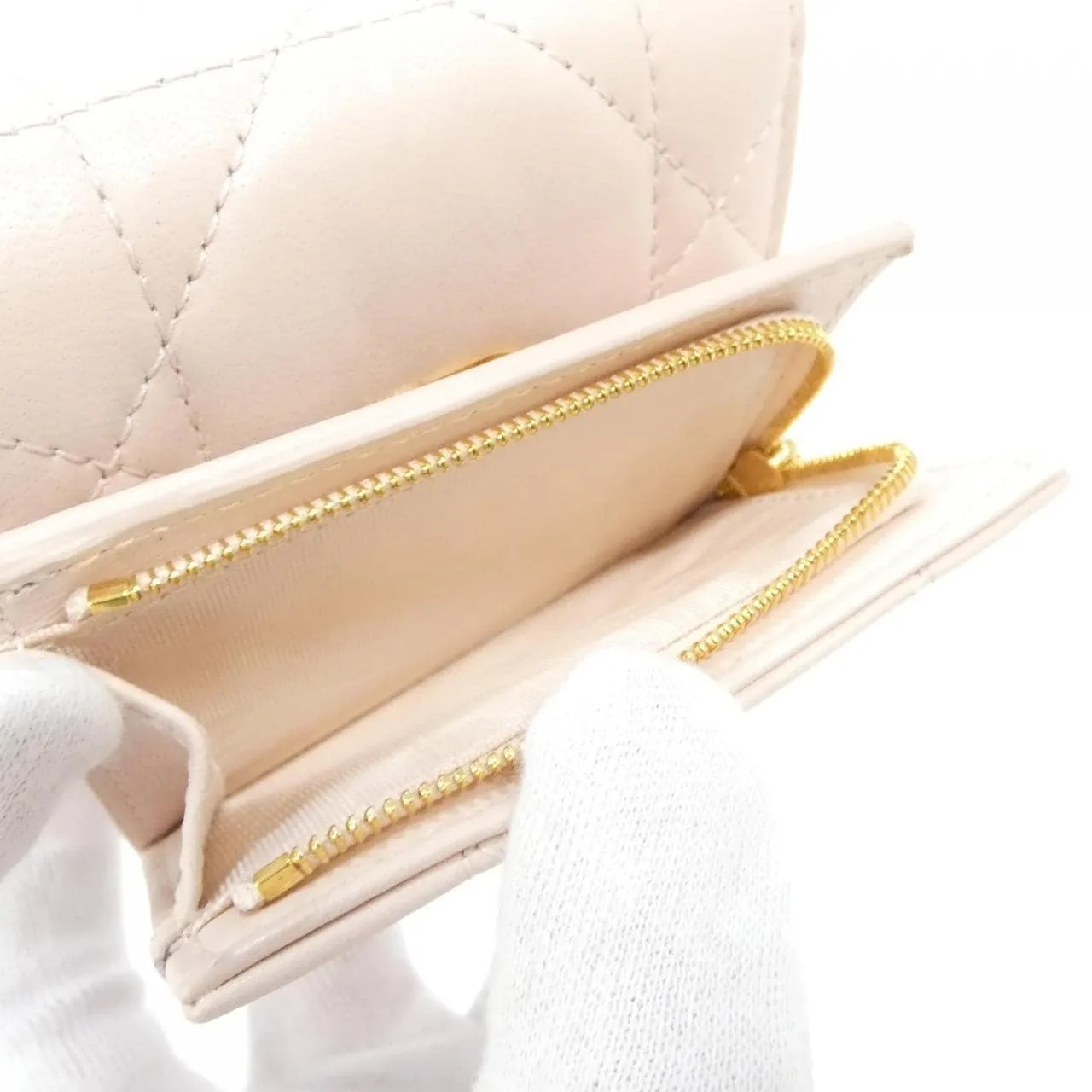 DIOR Caro S4207UHNN Wallet Lambskin 羊皮 未使用品 - 縮圖 6