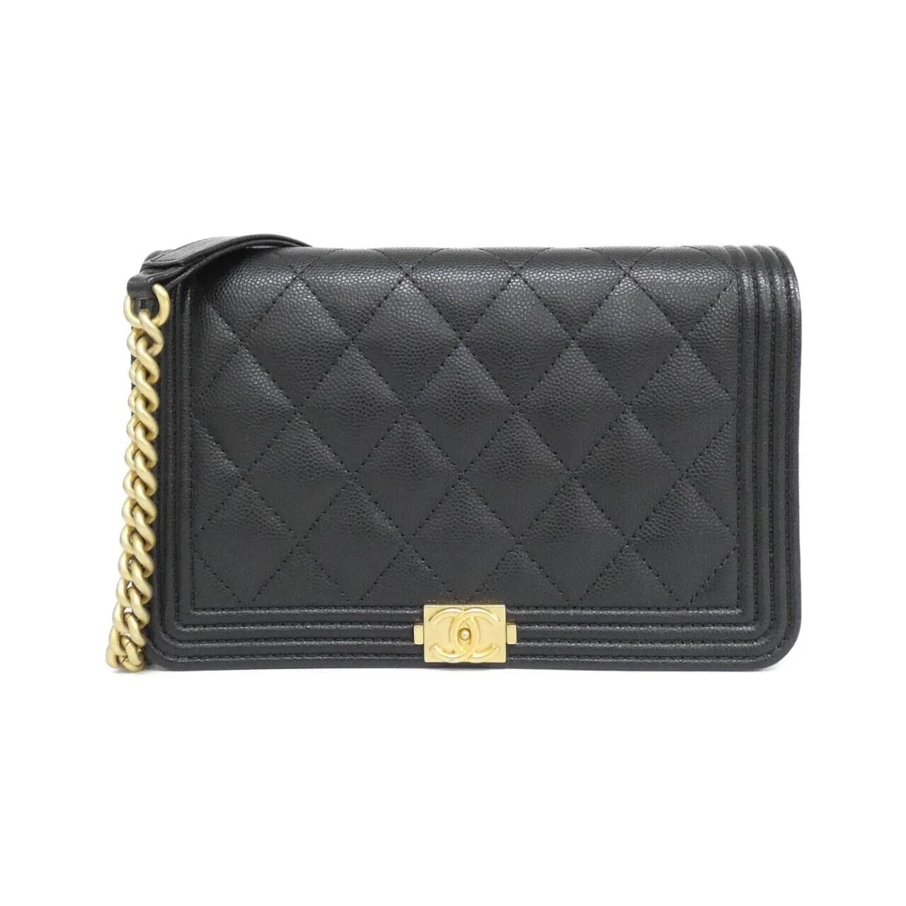 CHANEL Boy Chanel AP1117 Wallet Grained Calfskin