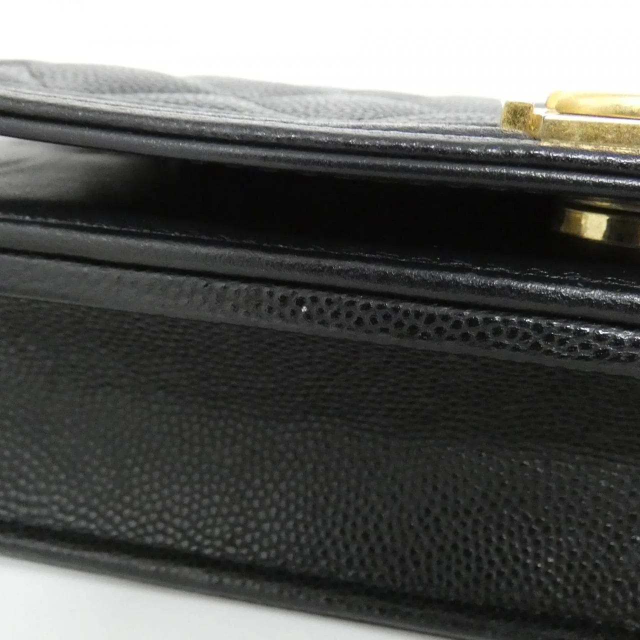 CHANEL Boy Chanel AP1117 Wallet Grained Calfskin 黑色 荔枝紋牛皮 中古品A - 縮圖 3