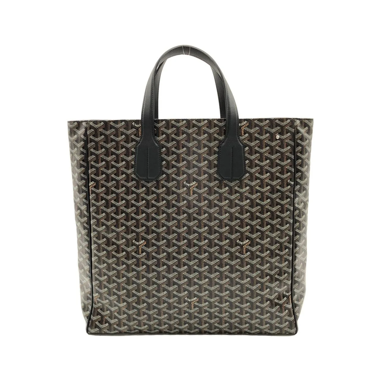 GOYARD AMA VOLTAIRE Handbag Canvas 黑色 帆布 中古品A - 縮圖 2