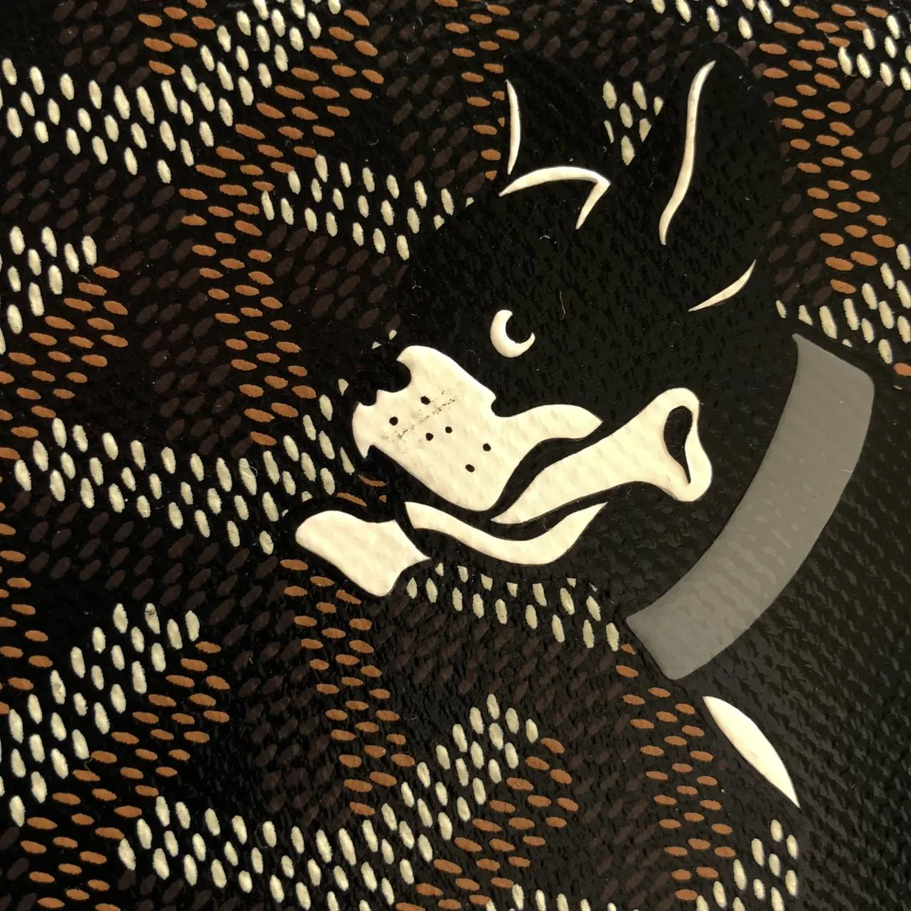 GOYARD AMA VOLTAIRE Handbag Canvas 黑色 帆布 中古品A - 縮圖 4