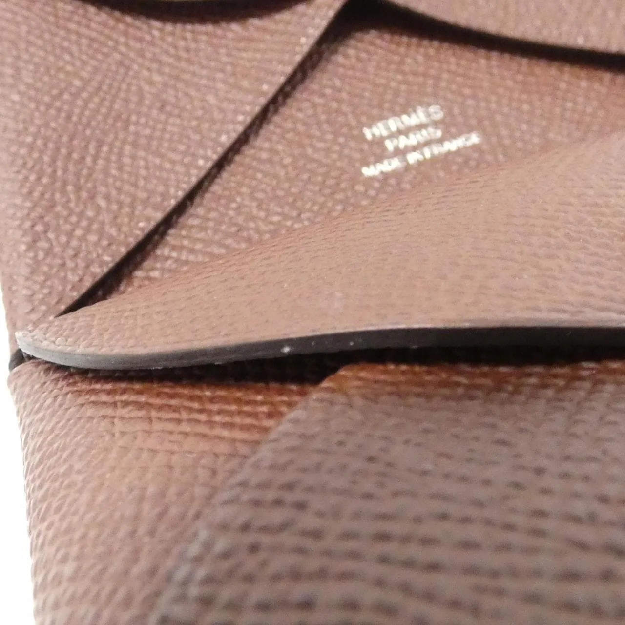 HERMES 083035CK Coin Case Epsom 黑色 Epsom 皮 中古品A - 縮圖 3