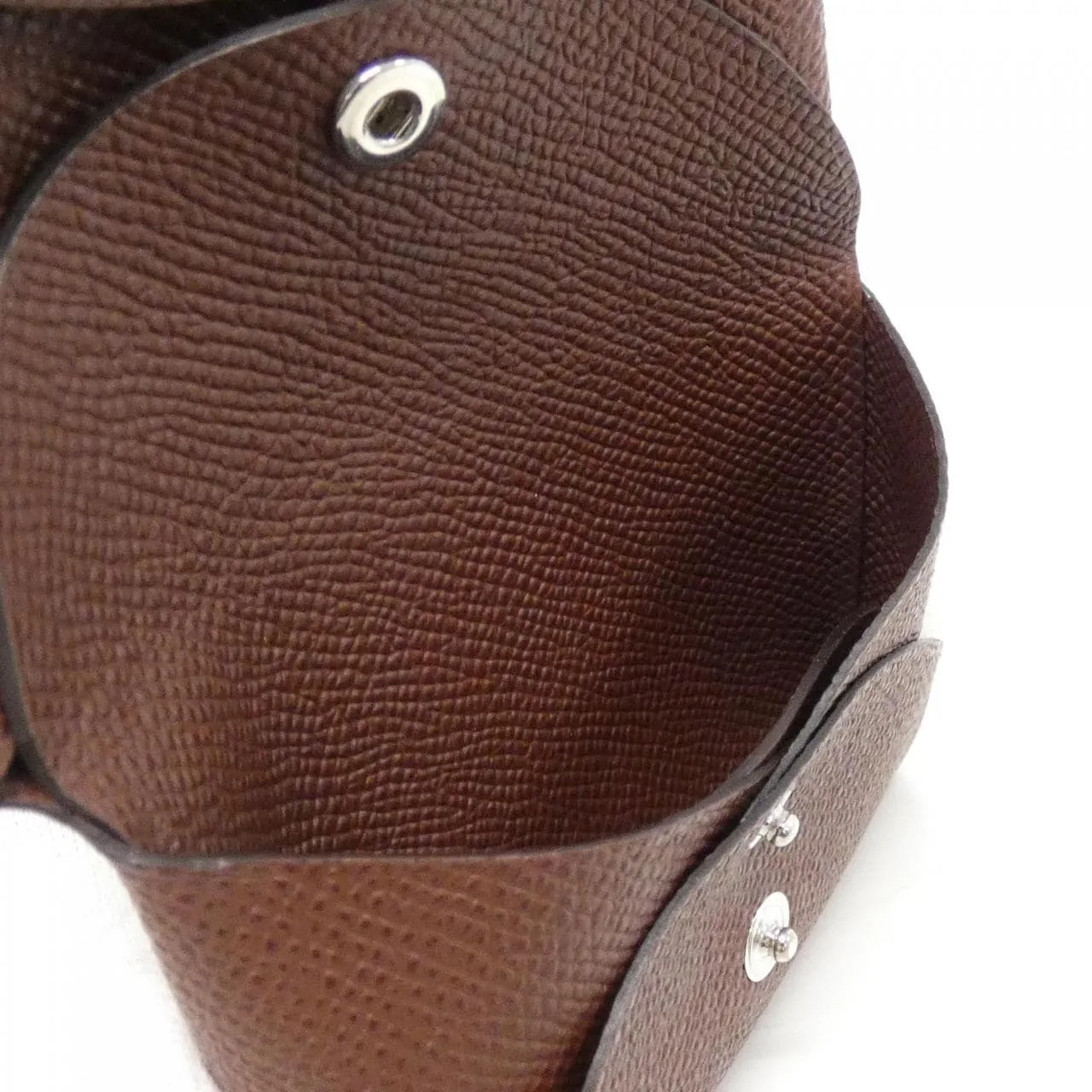 HERMES 083035CK Coin Case Epsom 黑色 Epsom 皮 中古品A - 縮圖 4