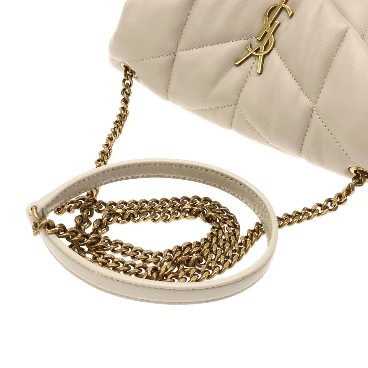 SAINT LAURENT Loulou 620333 1EL07 Shoulder Bag Lambskin Gold Lambskin - Thumbnail 6