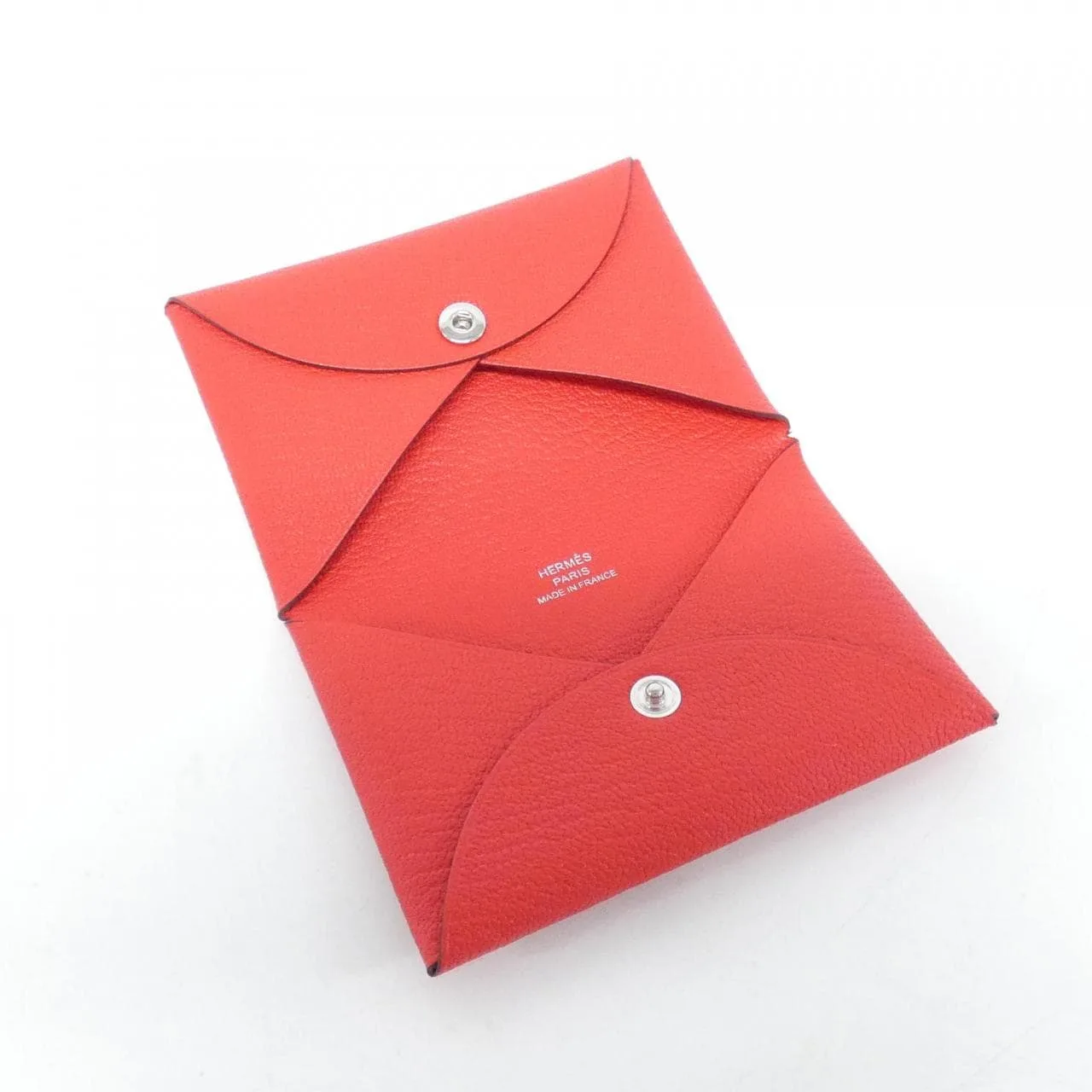HERMES 044166CK Card Case Rouge Rank A - Thumbnail 2