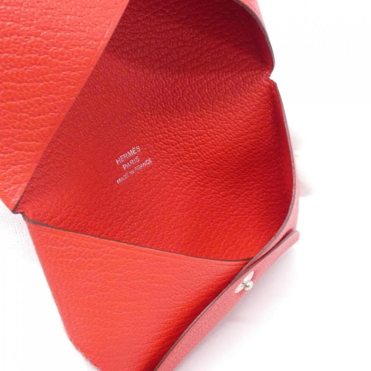 HERMES 044166CK Card Case Rouge Rank A - Thumbnail 3