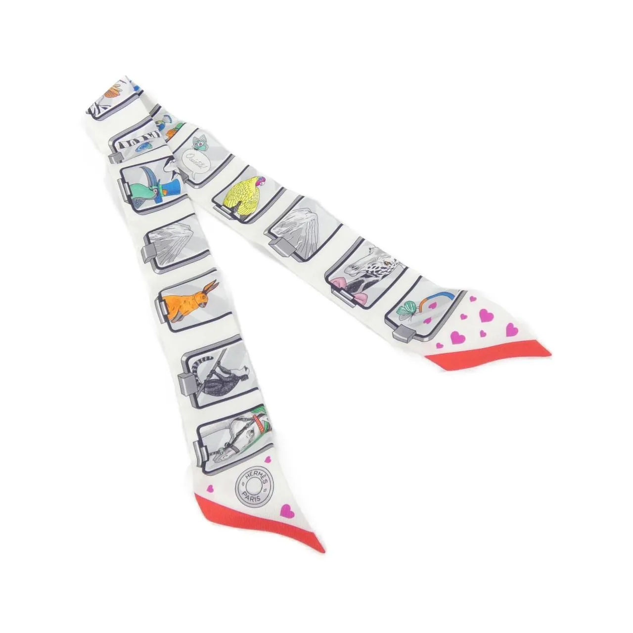 HERMES 063875S Scarf White