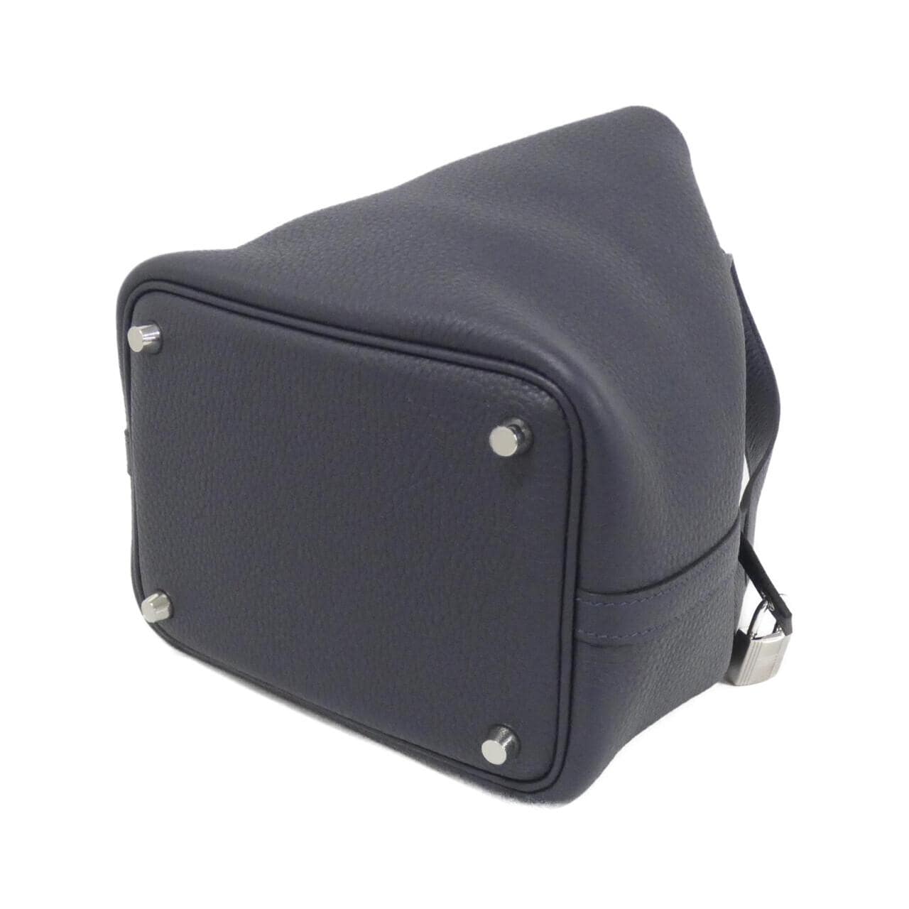 HERMES HERMÈS Picotin 056289CK Bag Clemence 藍色 Clemence 皮 未使用品 - 縮圖 2