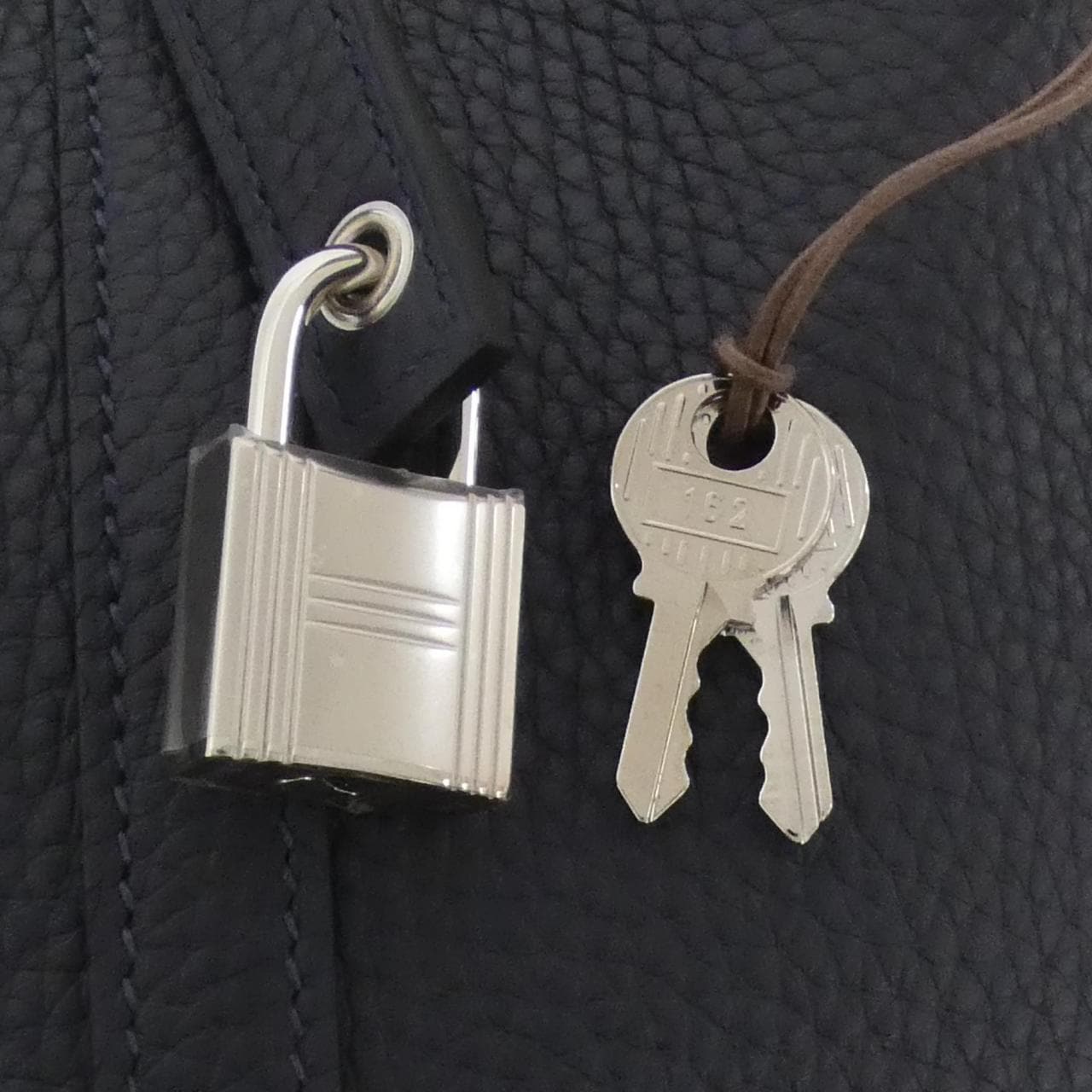 HERMES HERMÈS Picotin 056289CK Bag Clemence 藍色 Clemence 皮 未使用品 - 縮圖 3