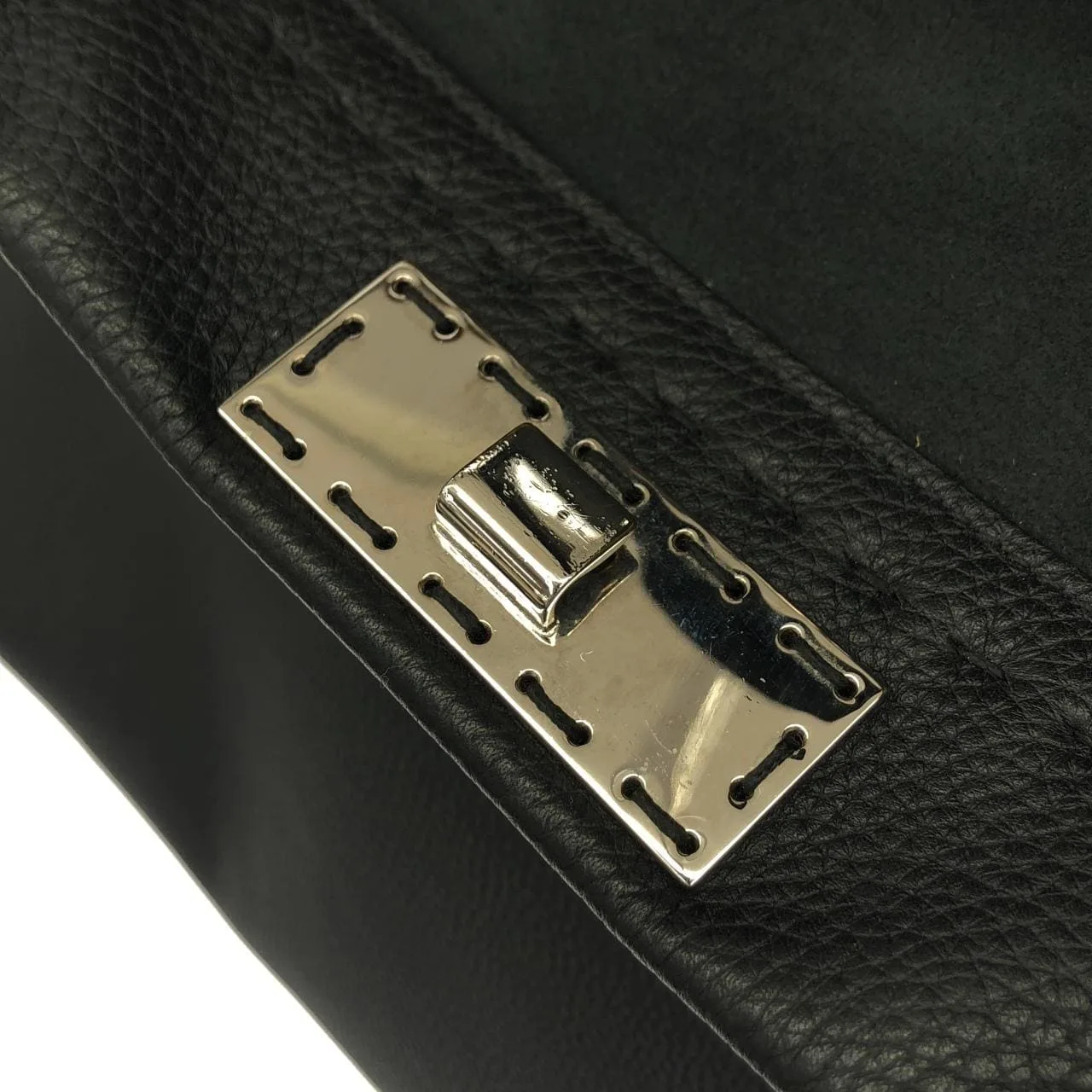 FENDI Peekaboo 7VA354 X4K Handbag Silver - Thumbnail 9