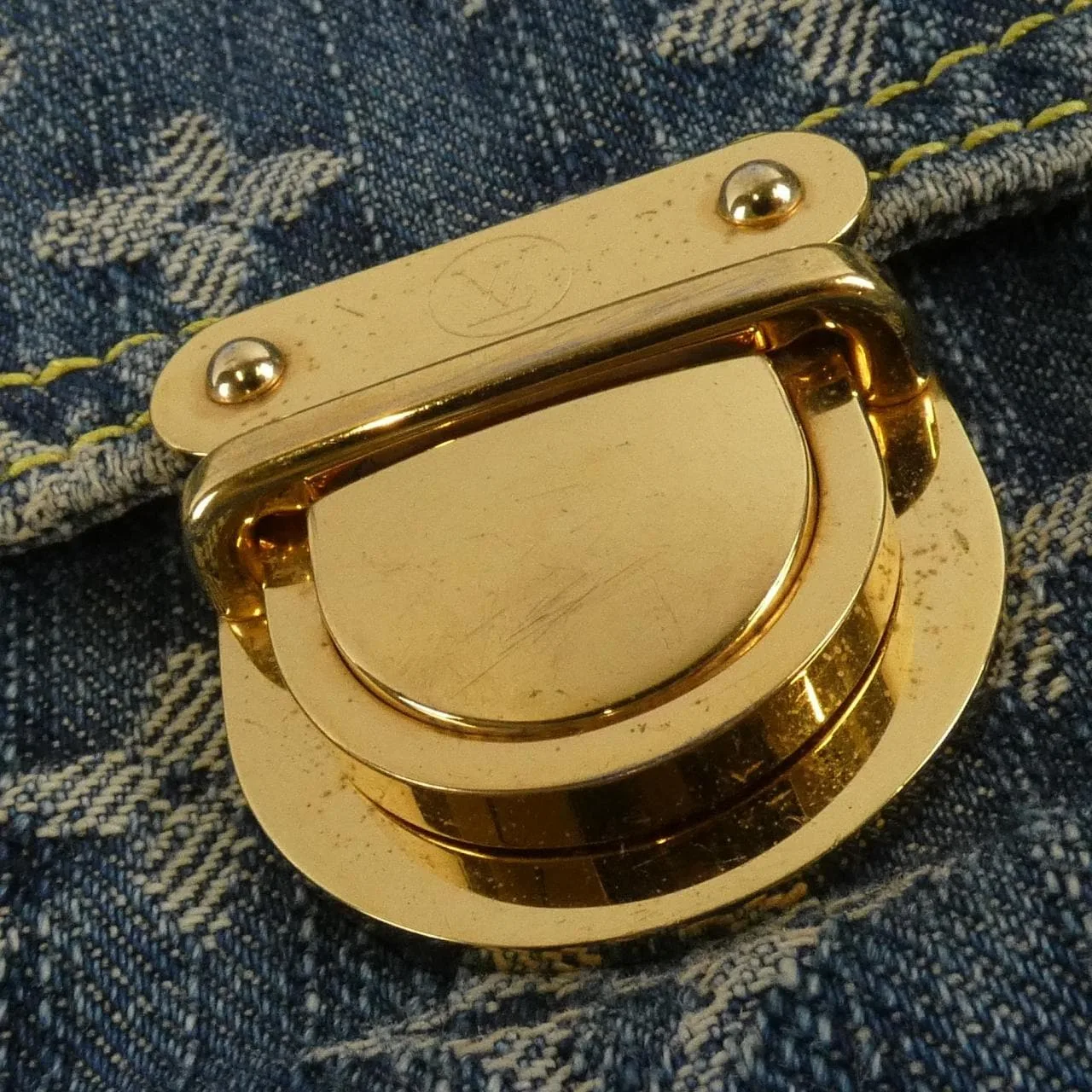 LOUIS VUITTON Bum Bag M95347 Shoulder Monogram 藍色 Monogram 中古品B - 縮圖 4