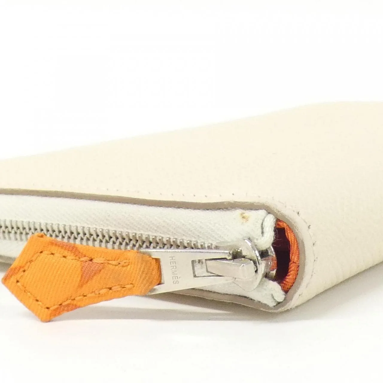 HERMES 069648CK Wallet Epsom Orange Epsom Leather Rank A - Thumbnail 3