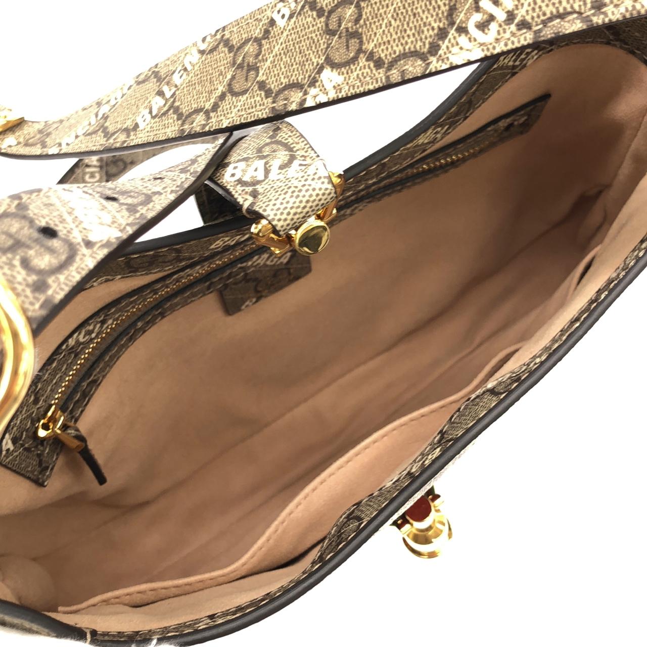 GUCCI Jackie 636706 ULZAG Shoulder Bag Canvas 黑色 帆布 中古品A - 縮圖 6