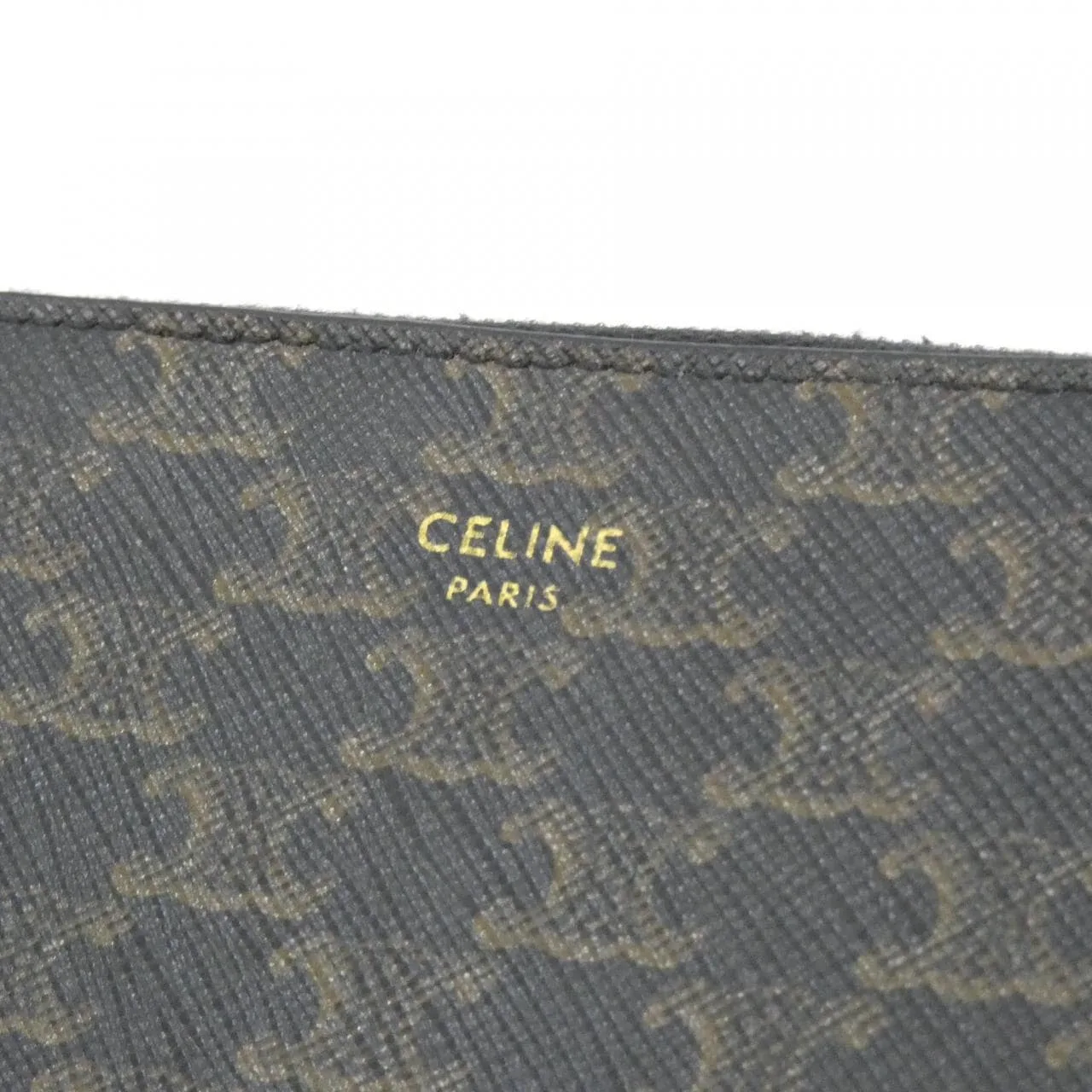 CELINE 10C662BTA Coin Case Canvas 黑色 帆布 中古品A - 縮圖 5