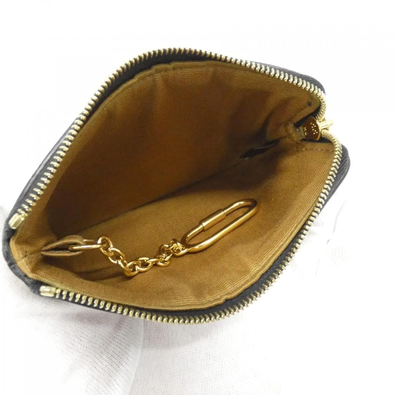 CELINE 10C662BTA Coin Case Canvas 黑色 帆布 中古品A - 縮圖 7