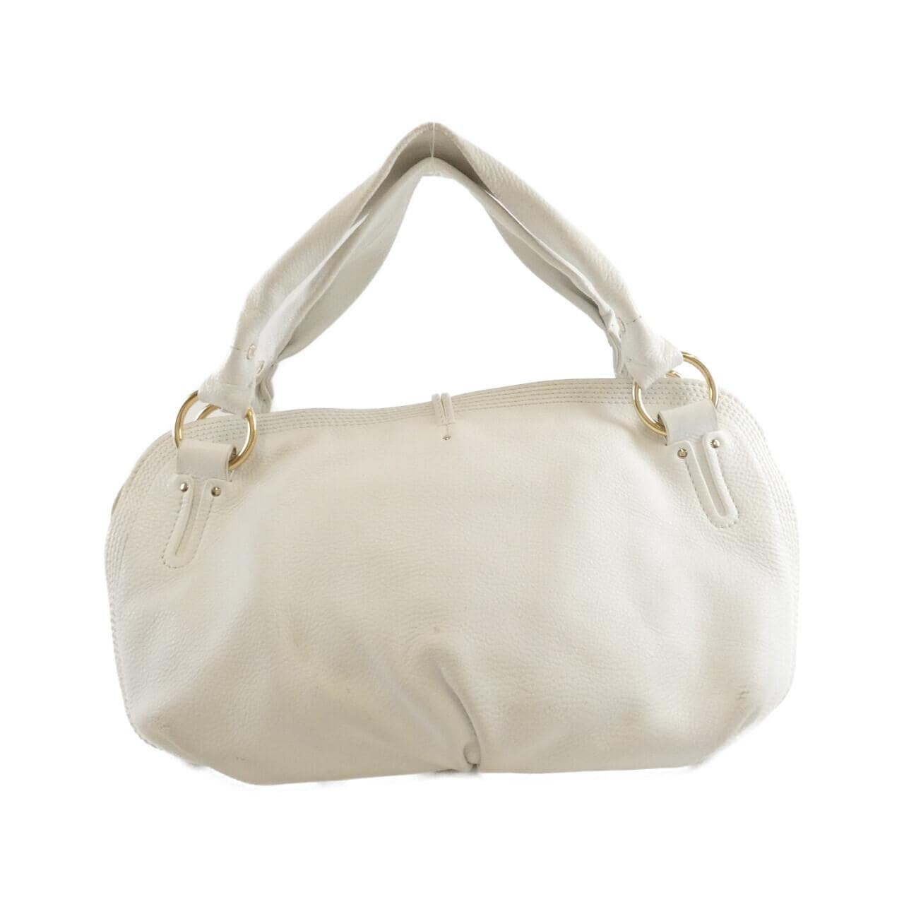 CELINE Handbag Leather 白色 皮革 中古品B - 縮圖 2