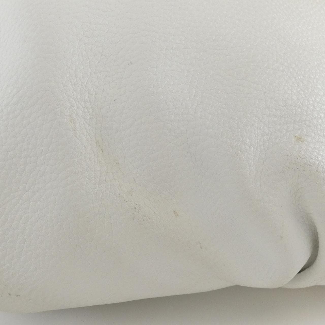 CELINE Handbag Leather 白色 皮革 中古品B - 縮圖 4