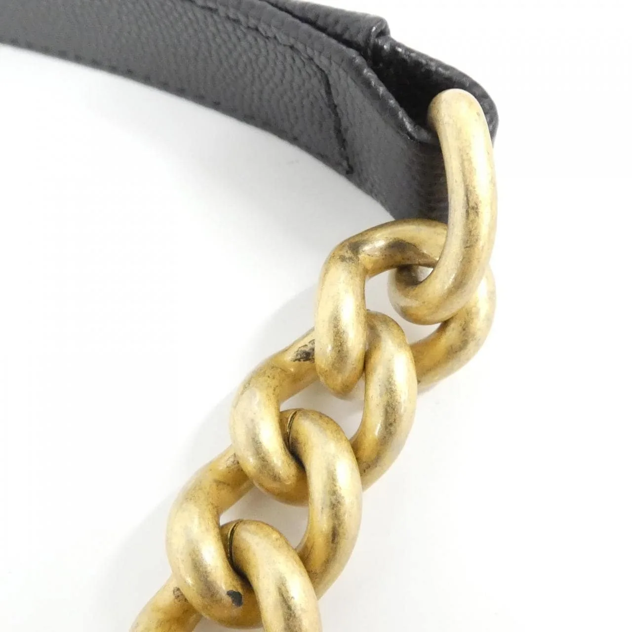 CHANEL Boy Chanel 67086 Shoulder Grained Calfskin Black Grained Calfskin - Thumbnail 6