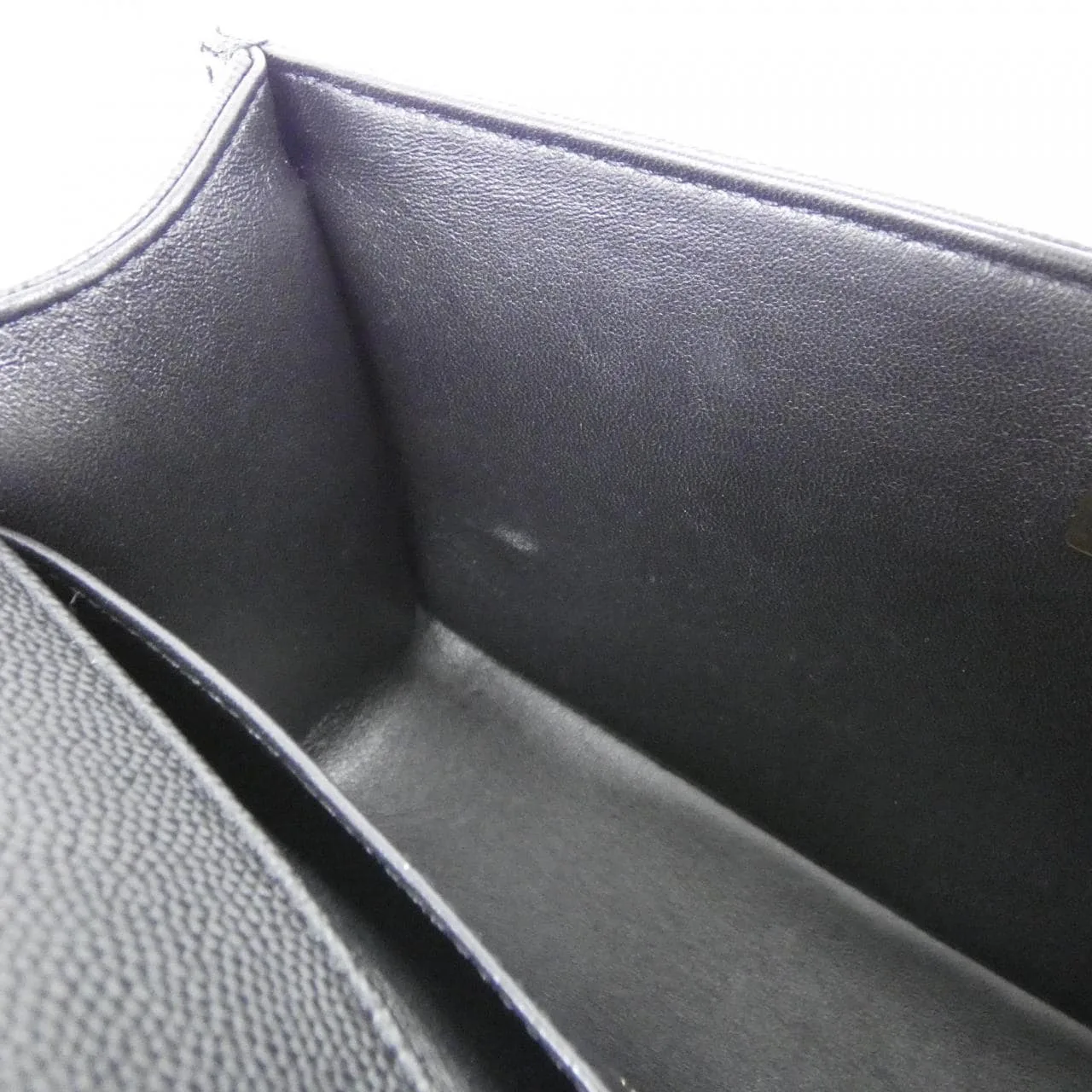 CHANEL Boy Chanel 67086 Shoulder Grained Calfskin Black Grained Calfskin - Thumbnail 8