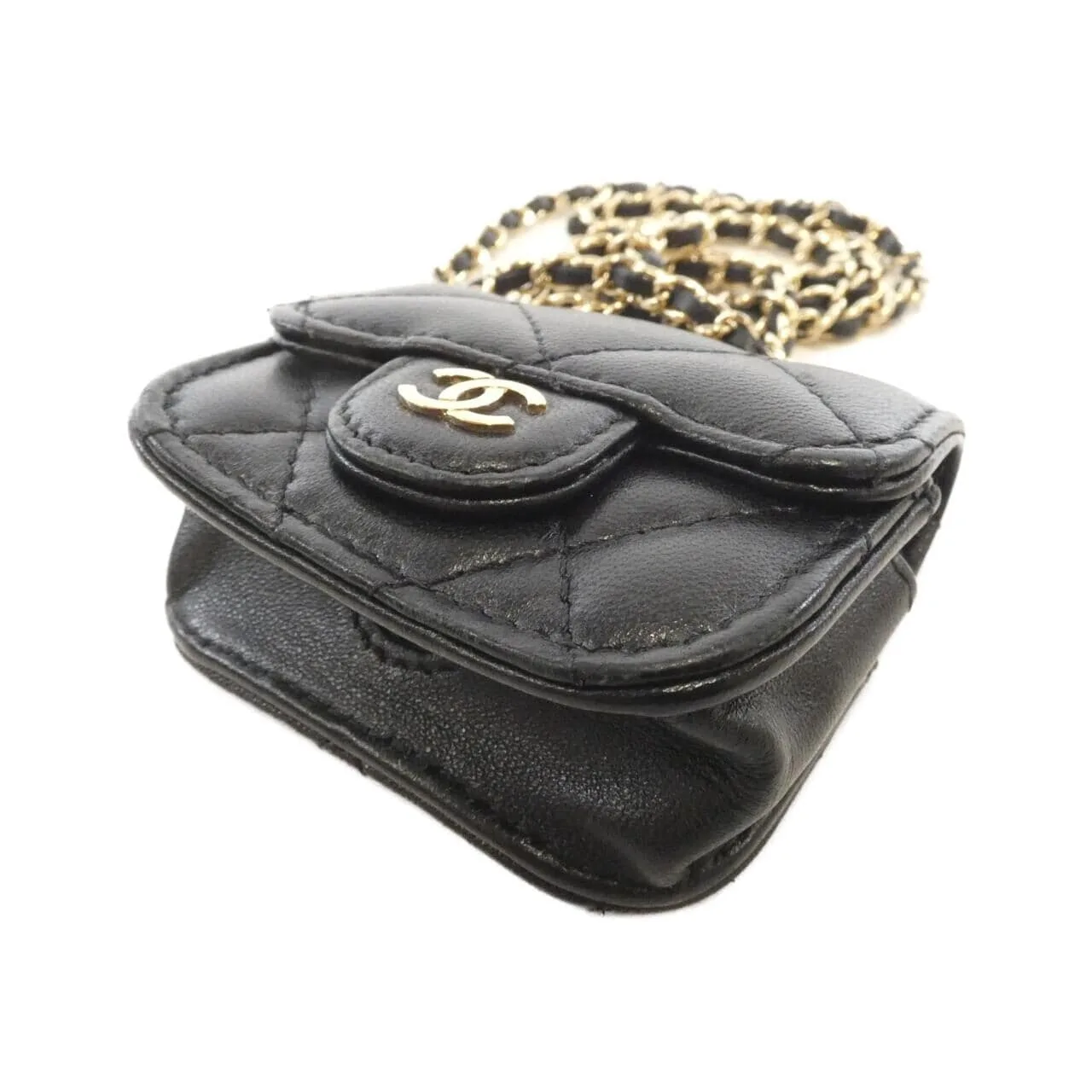 CHANEL Timeless Classic AP1739 Wallet Lambskin 黑色 羊皮 中古品B - 縮圖 3