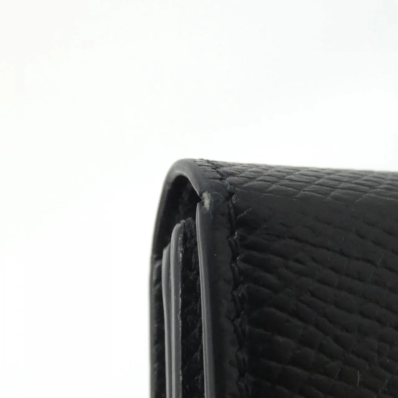 CELINE 10H563BEL Card Case Black Rank A - Thumbnail 4