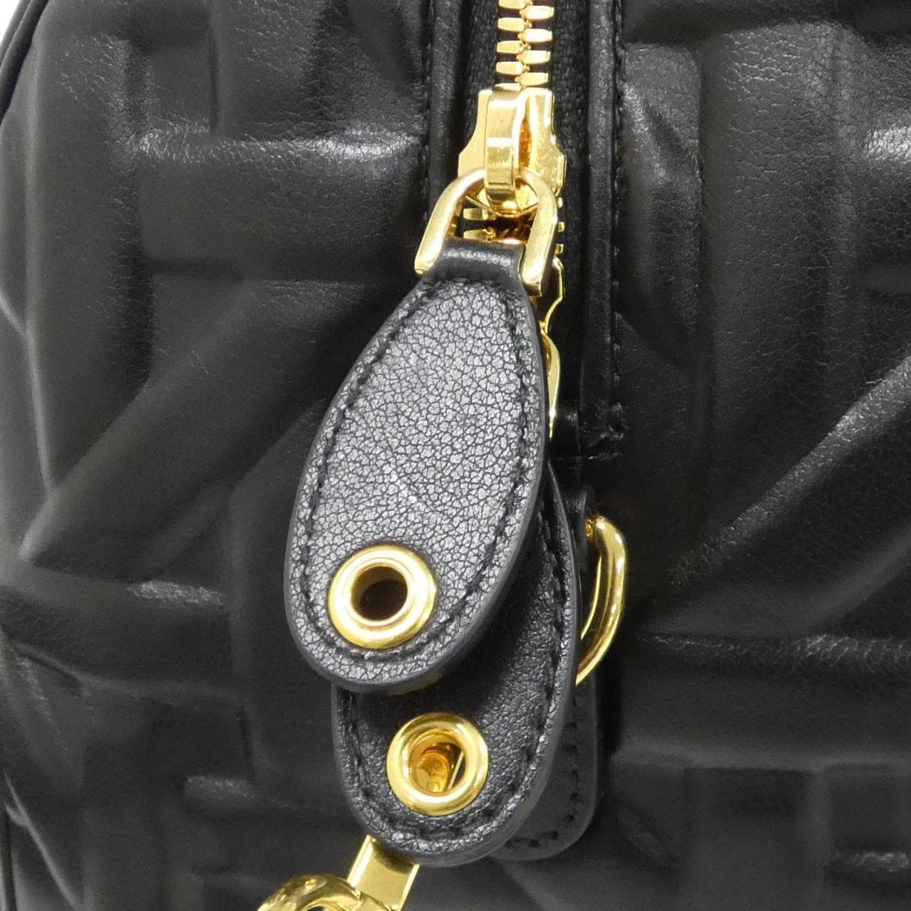 DIOR M1365UBNT Boston Bag Leather 黑色 皮革 中古品A - 縮圖 4